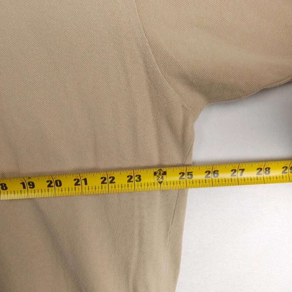 Vintage Polo Ralph Lauren XXL Tan Pique‎ Cotton Polo Shirt Big & Tall